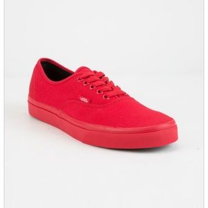 Vans Red Skate Shoes